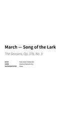 March — Song of the Lark - Title Page