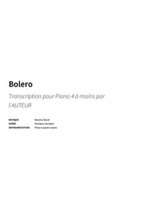 Bolero - Title Page