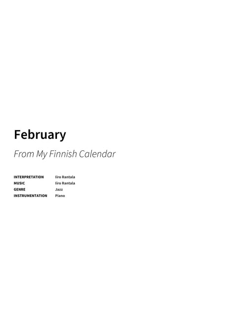February - Title Page