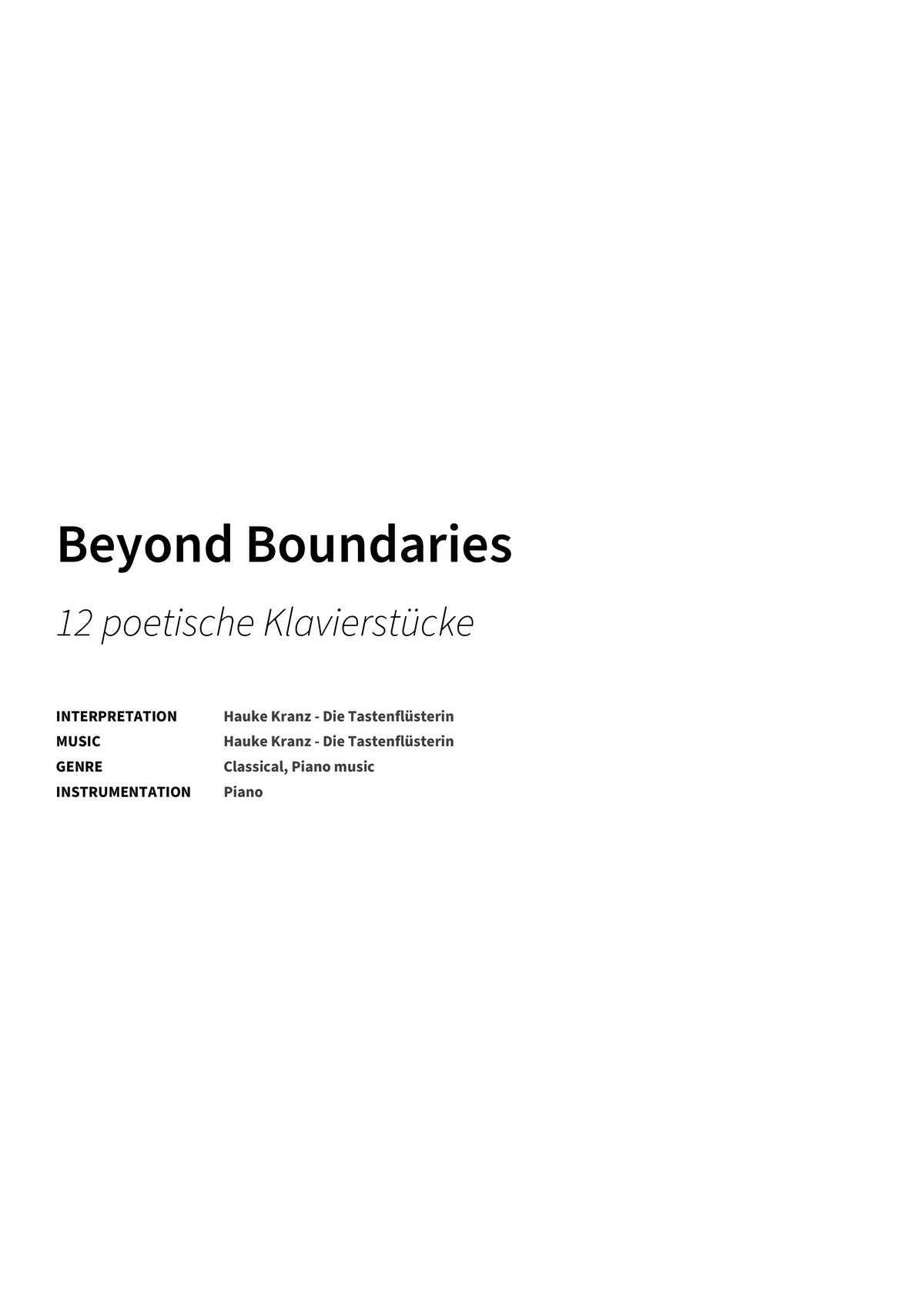 Beyond Boundaries - Title Page