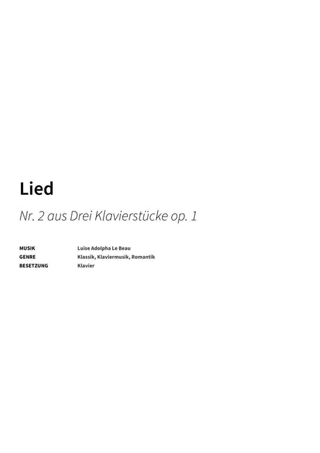 Lied - Title Page