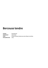 Berceuse tendre - Title Page