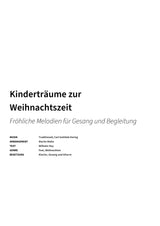 Kinderträume zur Weihnachtszeit - Title Page