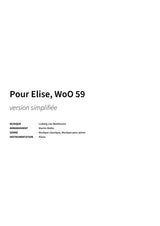 Pour Elise, WoO 59 - Title Page