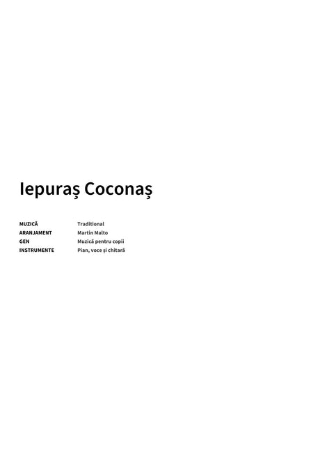 Iepuraș Coconaș - Title Page