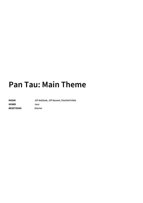 Pan Tau: Main Theme - Title Page