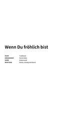Wenn Du fröhlich bist - Title Page
