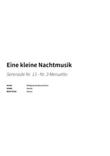 Eine kleine Nachtmusik - Title Page