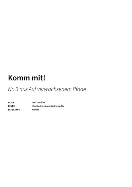 Komm mit! - Title Page