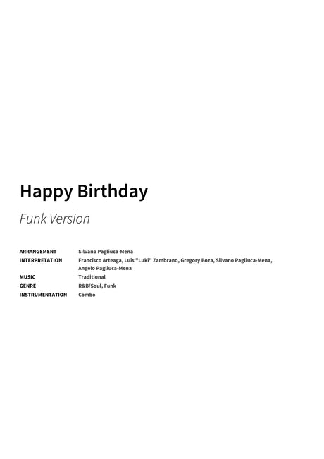 Happy Birthday - Title Page