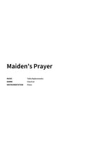 Maiden's Prayer - Title Page