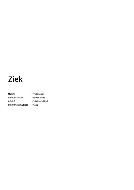 Ziek - Title Page