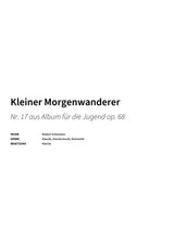 Kleiner Morgenwanderer - Title Page