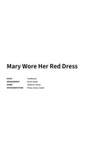 Mary Wore Her Red Dress - Title Page