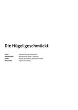 Die Hügel geschmückt - Title Page
