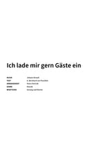 Ich lade mir gern Gäste ein - Title Page