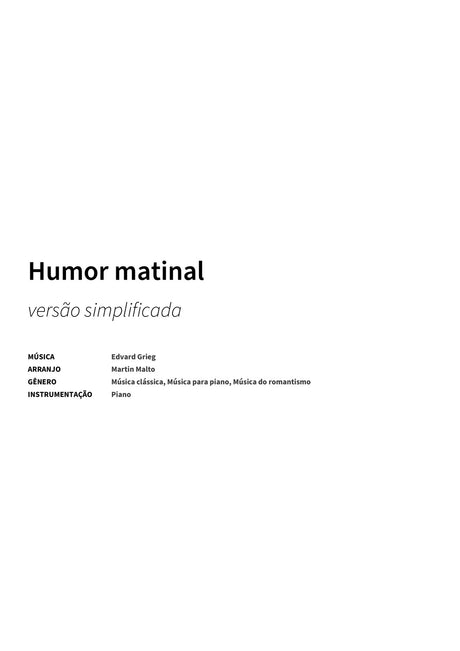 Humor matinal - Title Page