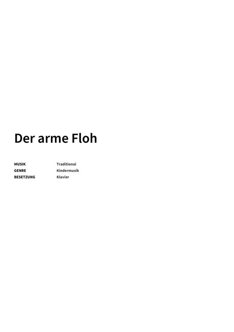 Der arme Floh - Title Page