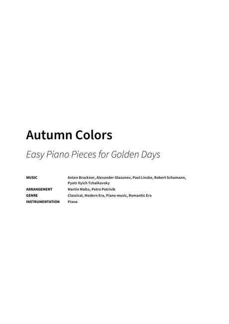 Autumn Colors - Title Page