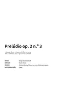 Prelúdio op. 2 n.º 3 - Title Page