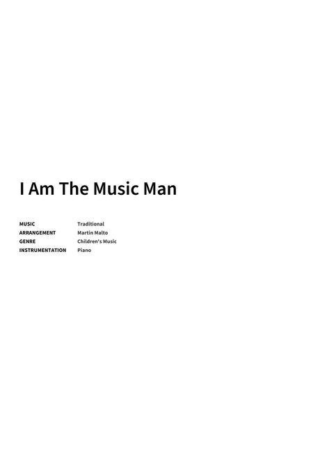 I Am The Music Man - Title Page