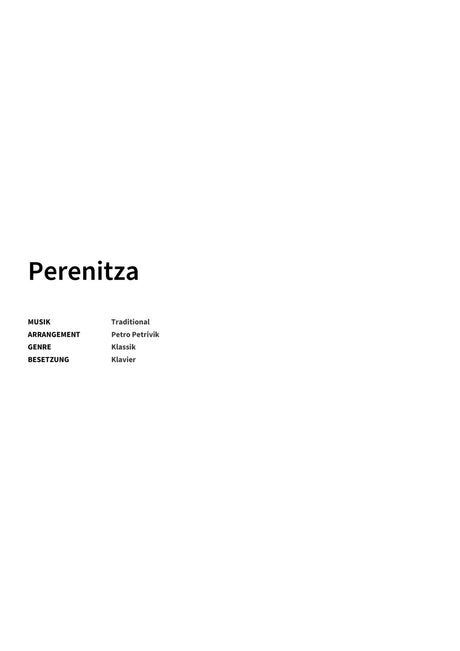 Perenitza - Title Page