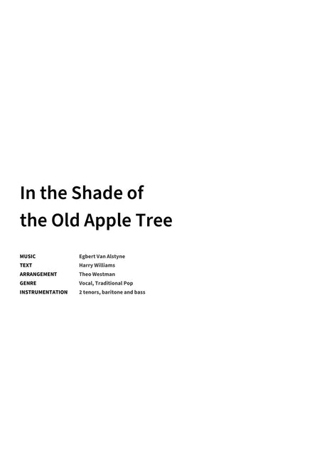 In the Shade of the Old Apple Tree - Title Page