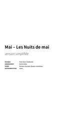 Mai – Les Nuits de mai - Title Page