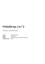 Preludio op. 2 n.º 3 - Title Page