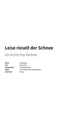 Leise rieselt der Schnee - Title Page