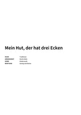 Mein Hut, der hat drei Ecken - Title Page