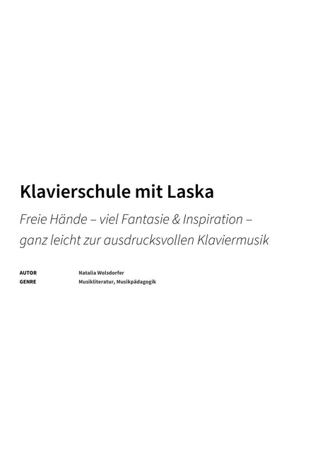 Klavierschule mit Laska - Title Page