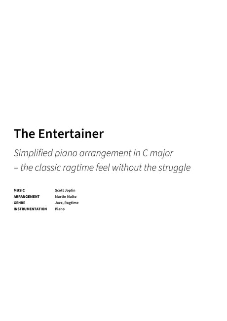 The Entertainer - Title Page