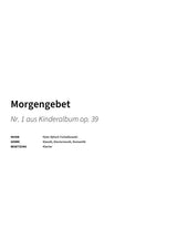 Morgengebet - Title Page