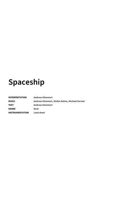 Spaceship - Title Page