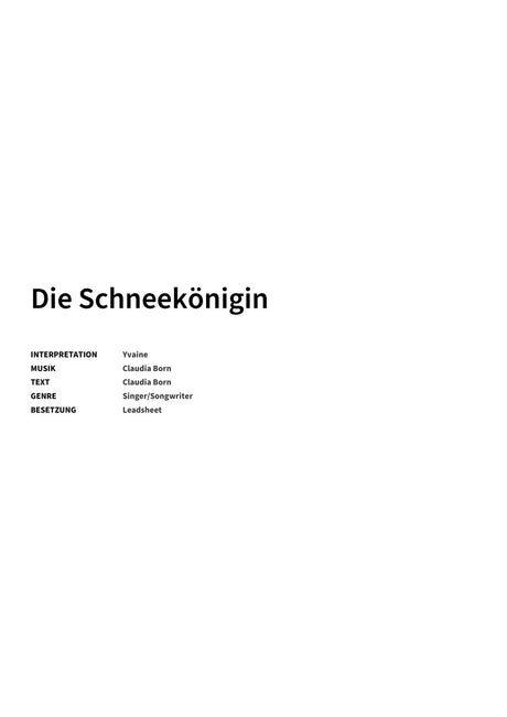 Die Schneekönigin - Title Page
