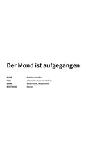 Der Mond ist aufgegangen - Title Page