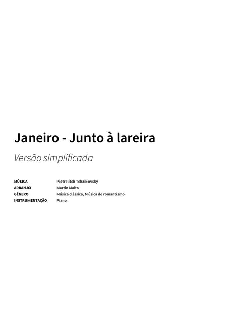 Janeiro - Junto à lareira - Title Page