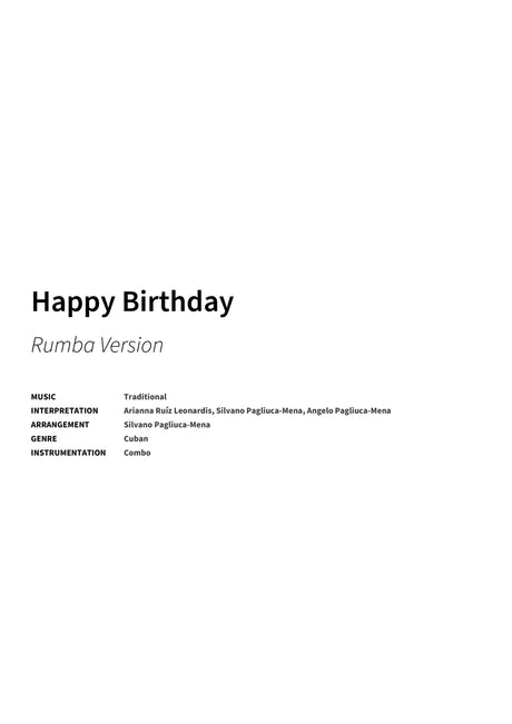 Happy Birthday - Title Page