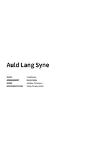 Auld Lang Syne - Title Page