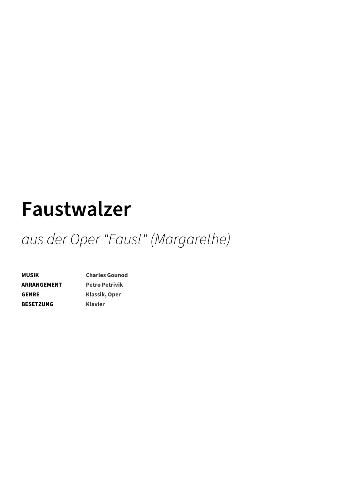 Faustwalzer - Title Page