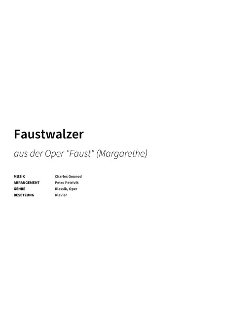 Faustwalzer - Title Page