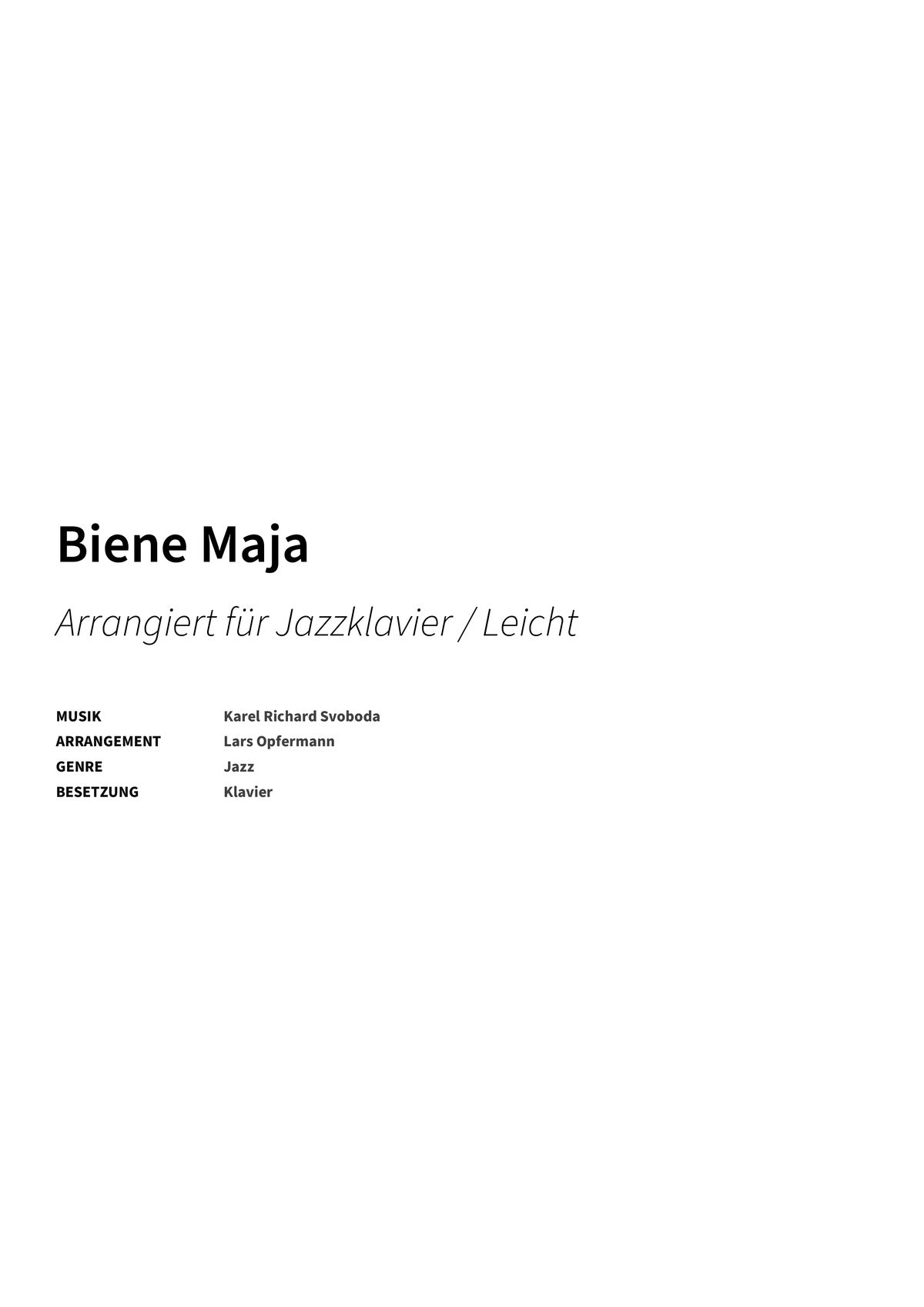 Biene Maja - Title Page