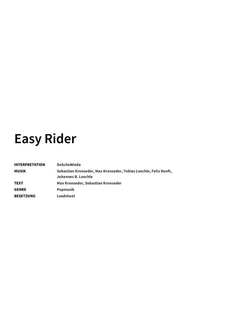 Easy Rider - Title Page