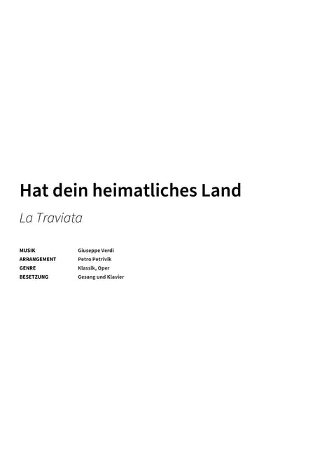 Hat dein heimatliches Land - Title Page