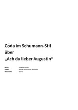 Coda im Schumann-Stil über „Ach du lieber Augustin“ - Title Page