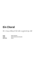 Ein Choral - Title Page
