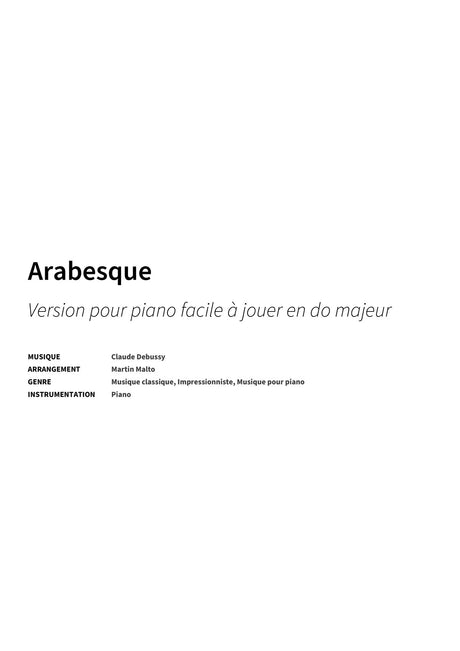 Arabesque - Title Page
