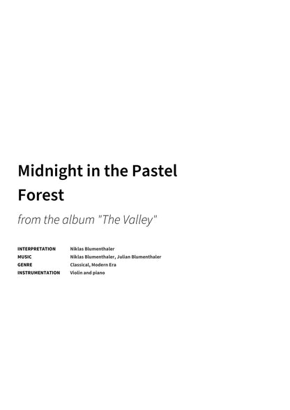 Midnight in the Pastel Forest - Title Page