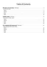 Three International Lullabies - TOC